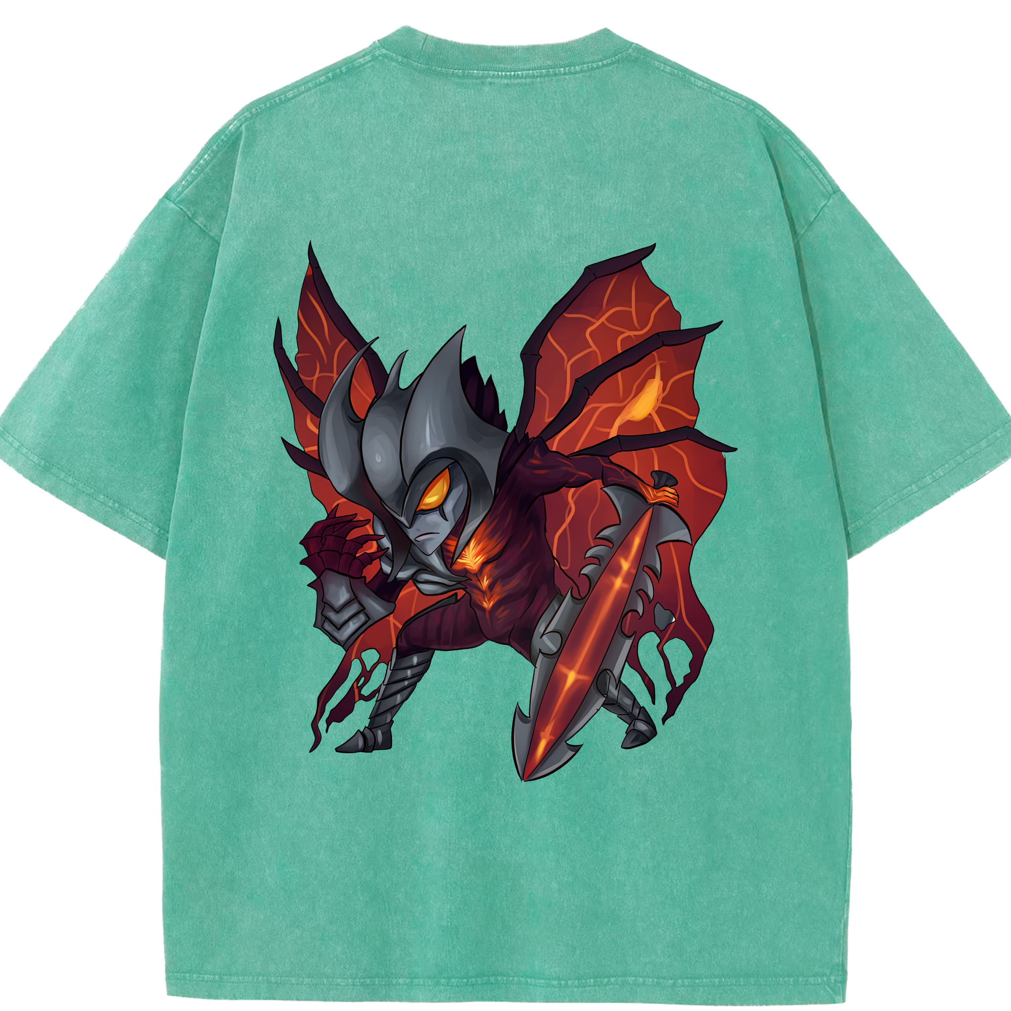 リーグ・オブ・レジェンド League of Legends LOL 綿100% ヴィンテージ風 半袖Tシャツ（背面プリント）